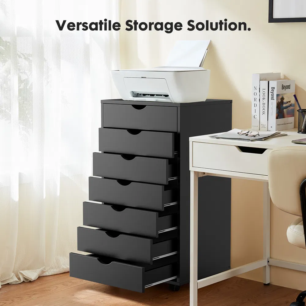 Storage Cabinet Dressers with Wheels Mobile Organizer Drawers for Office, Bedroom, Home image 8