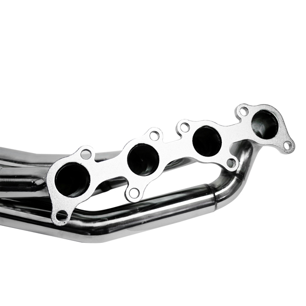 排气歧管 Stainless Steel Exhaust Header Set Polished for 2011-2016 Mustang GT 5.0L/V8-18