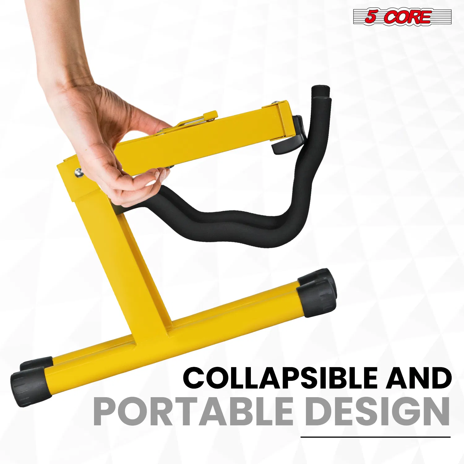 5 Core Guitar Stand 2PC A Frame w Soft Foam Arm Non Slip Rubber for Acoustic Electric Bass image 10