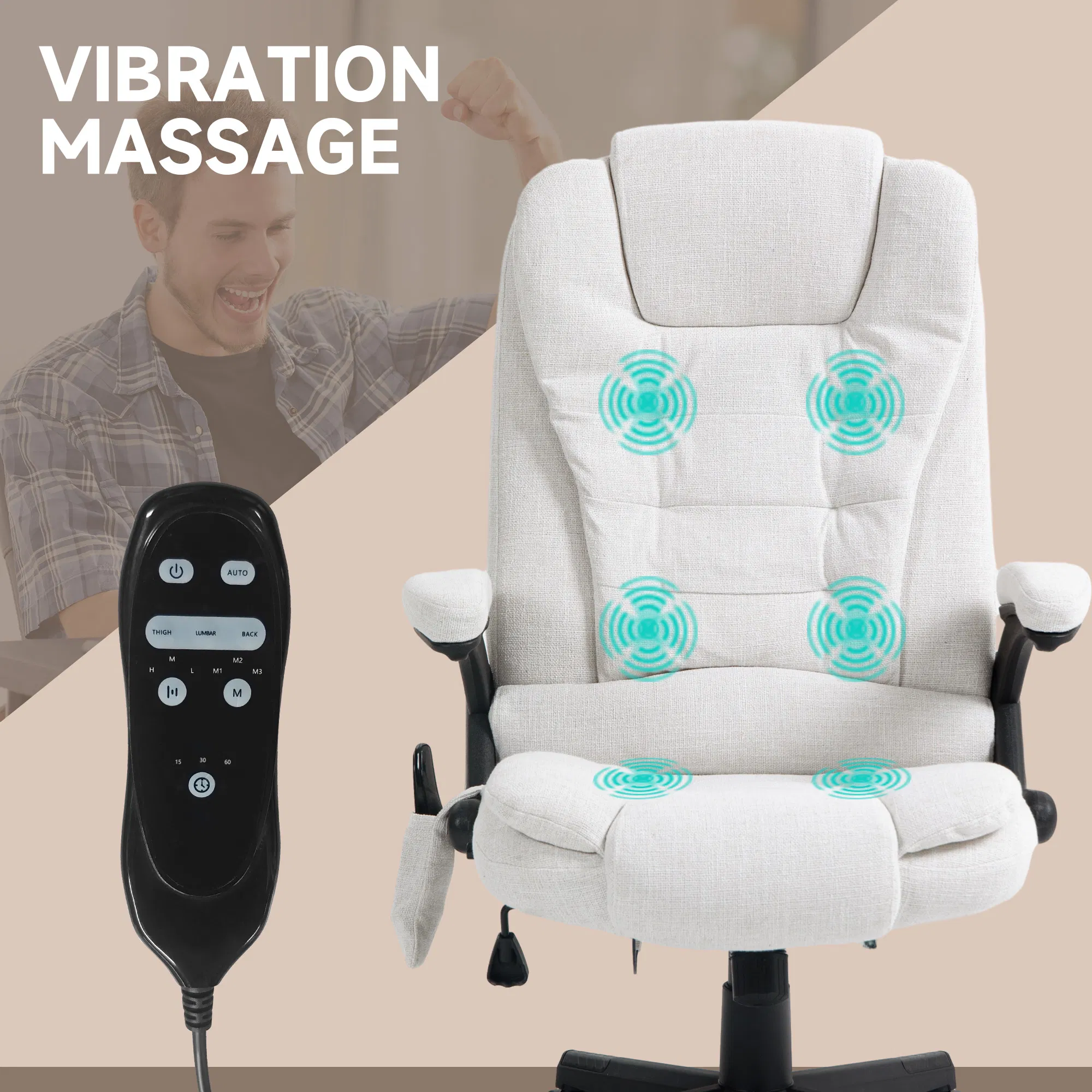 Reclining Massage Office Chair, picture 3 of 5