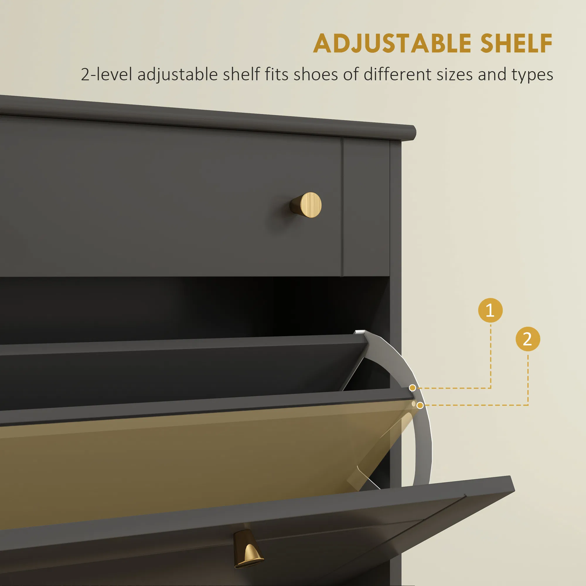 Slim Shoe Storage Cabinet, picture 3 of 5