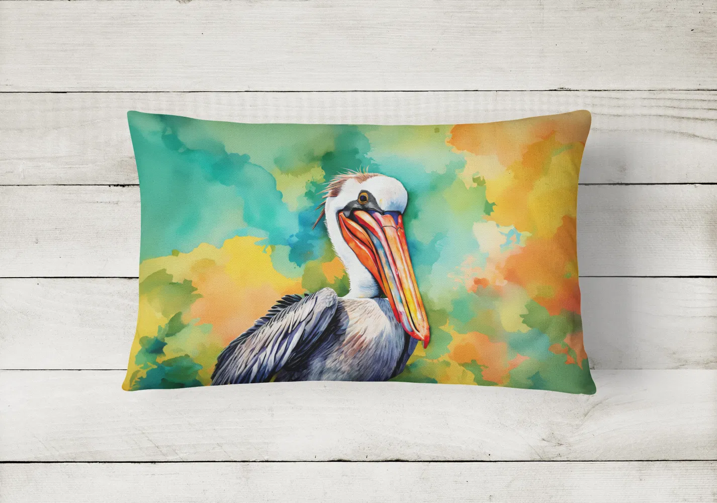 Hippie Animals Throw Pillow Throw Pillow For Indoor Couch, picture 4 of 5