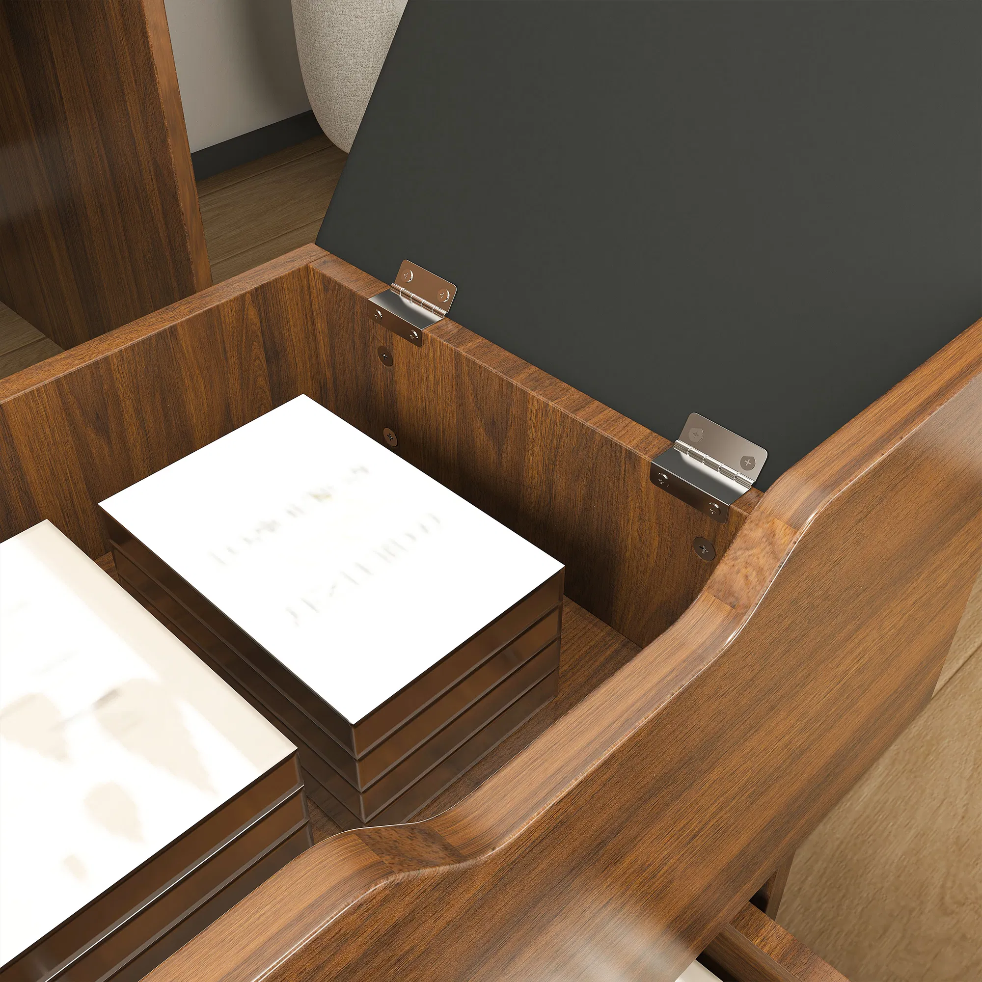 Vanity Desk with Lighted Mirror, picture 3 of 5