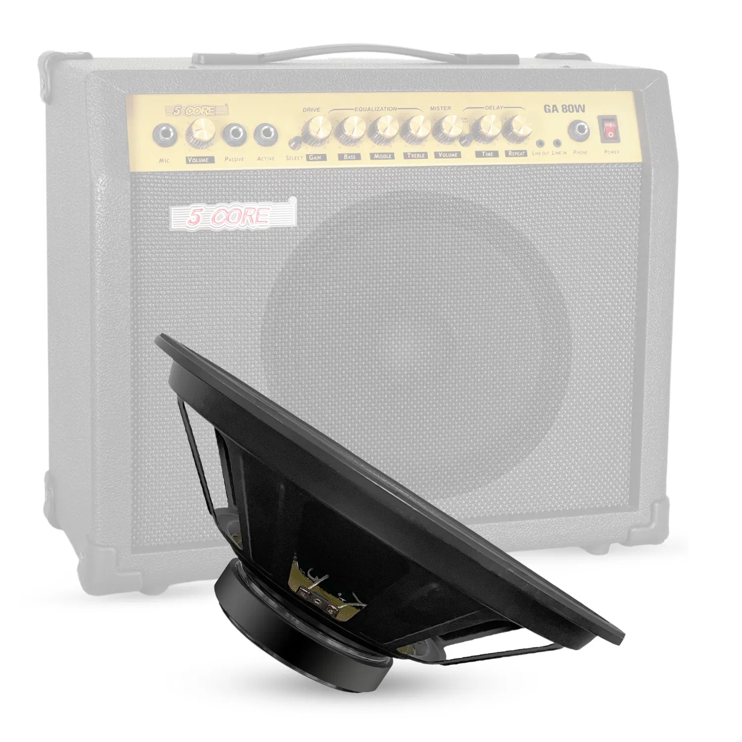 5 Core 15 Inch Guitar Speaker 4/8 Ohm Replacement Amplifier Driver
