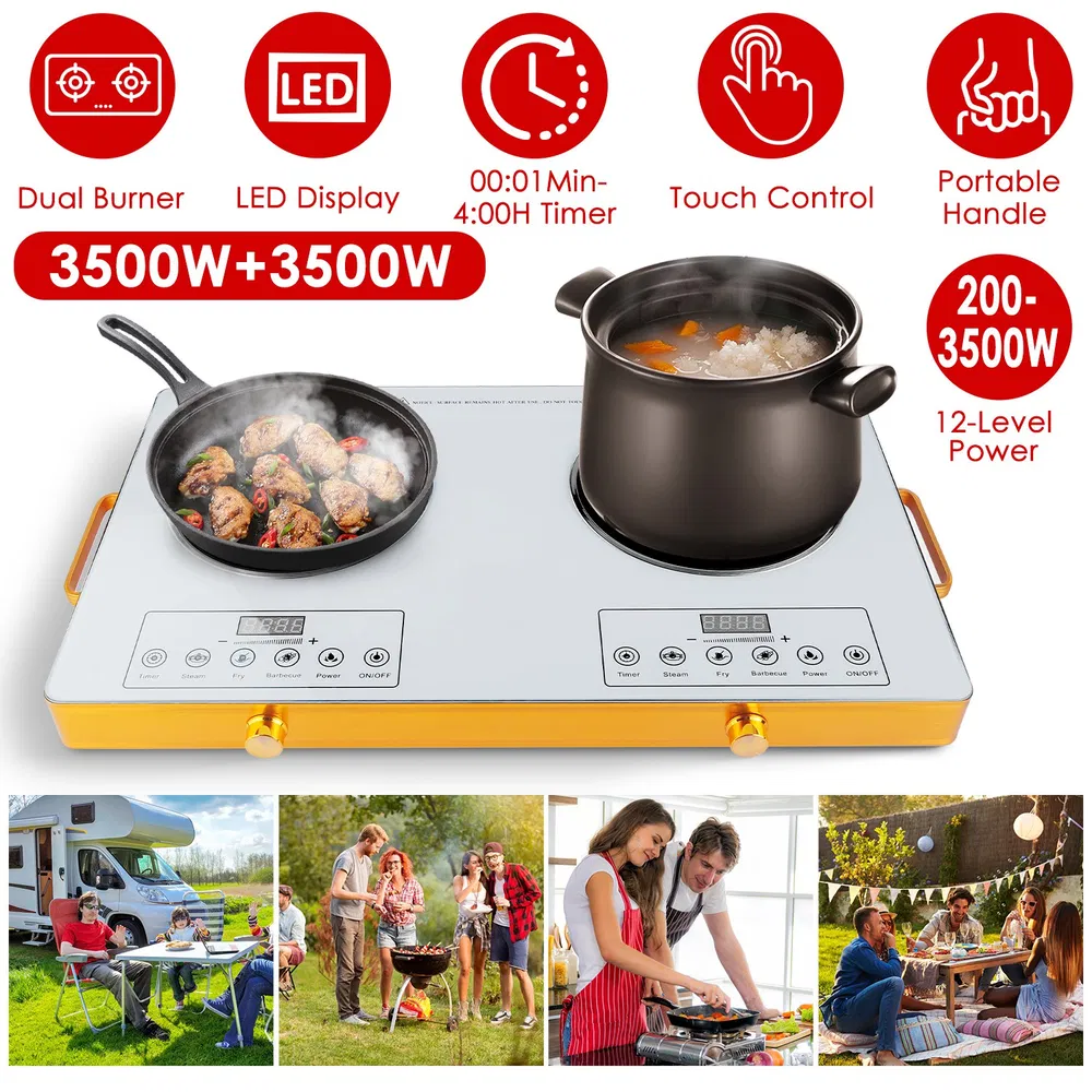 7000W Electric Double Ceramic Stove/ 3500W Electric Single Ceramic Stove Options 3 Colors Available image 19