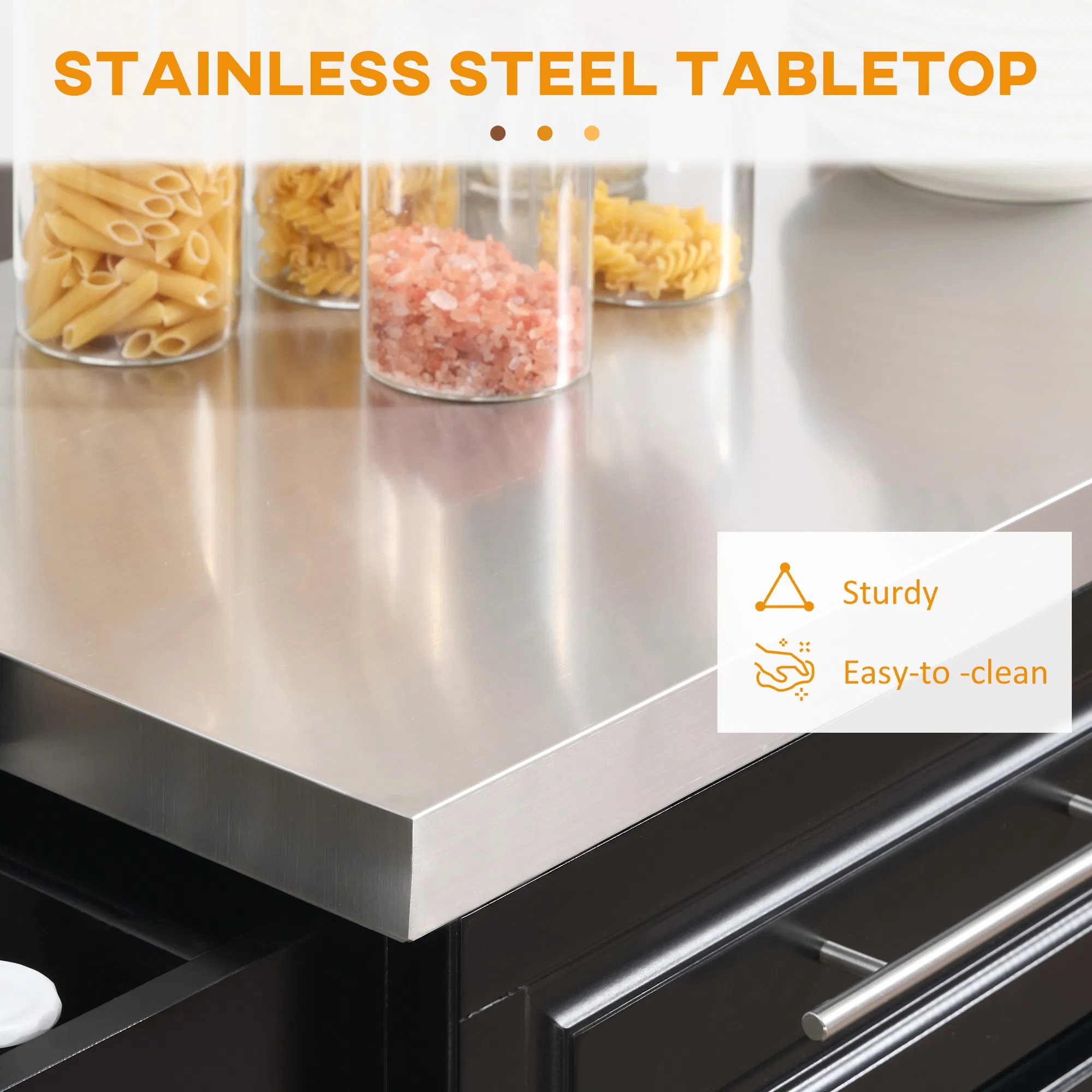Rolling Kitchen Island, picture 4 of 5