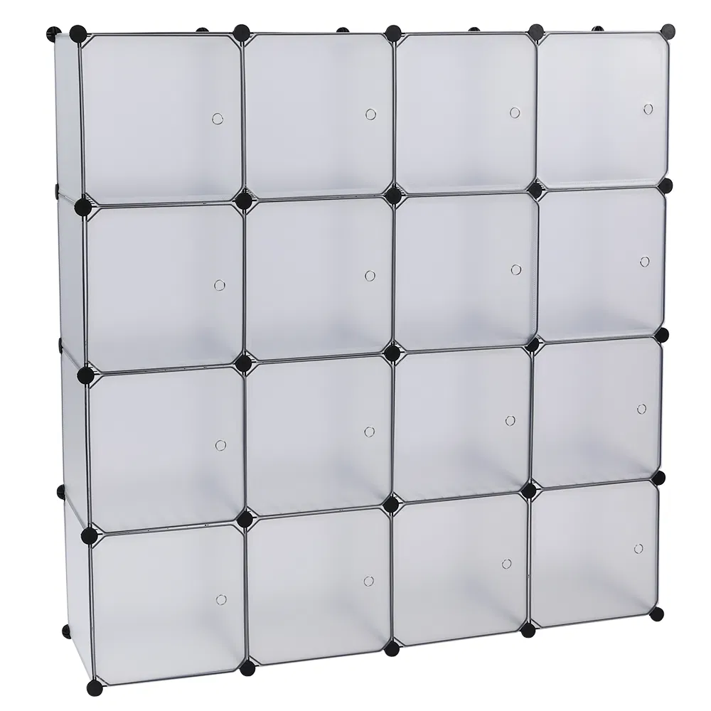 16-Cube Storage Shelf Cube Shelving Bookcase Bookshelf Organizing Closet Toy Organizer Cabinet White… image 13