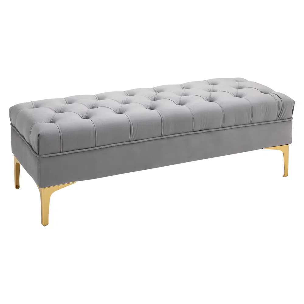 Upholstered Button Tufted Bench, picture 5 of 5