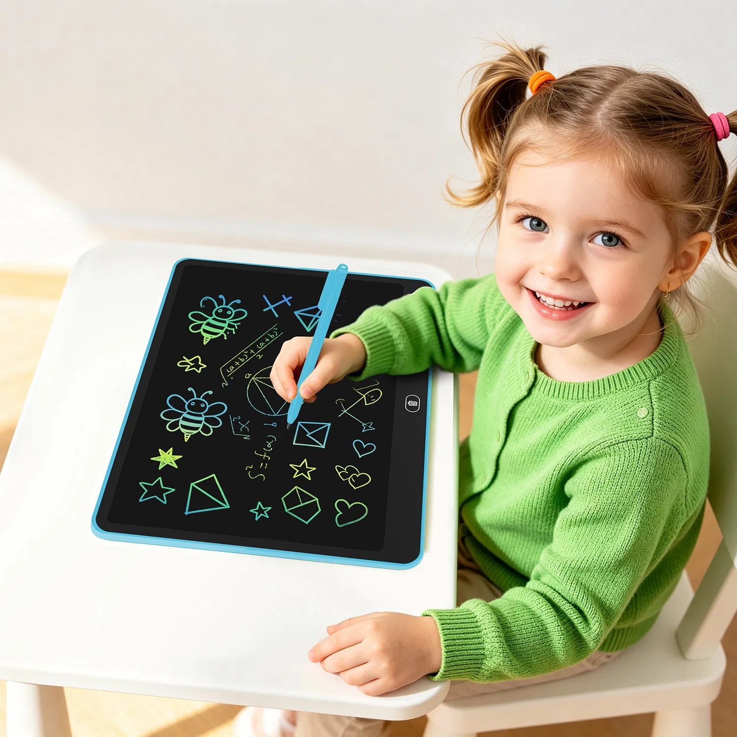 LCD Writing Tablet for Kids, Reusable Doodle Board image 10