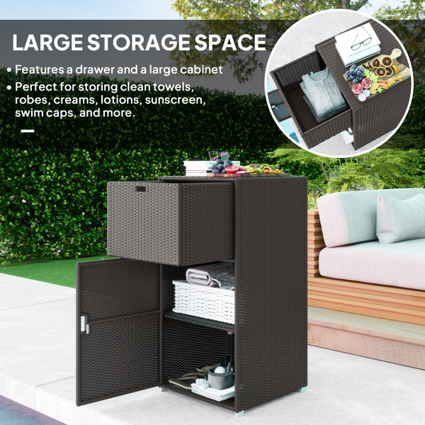 Outdoor Towel Rack/Storage Cabinets/Lockers/rolling wardrobe-13