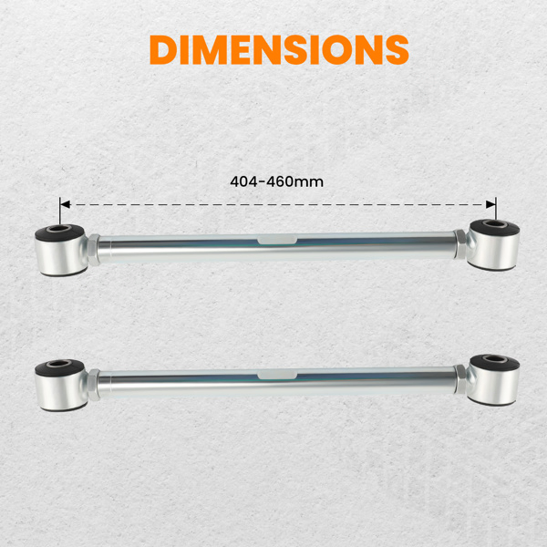 控制臂 2Pcs Adjustable Rear Panhard Strut Rods Bar for Chevrolet Corvette 1963-1979 16362800-13