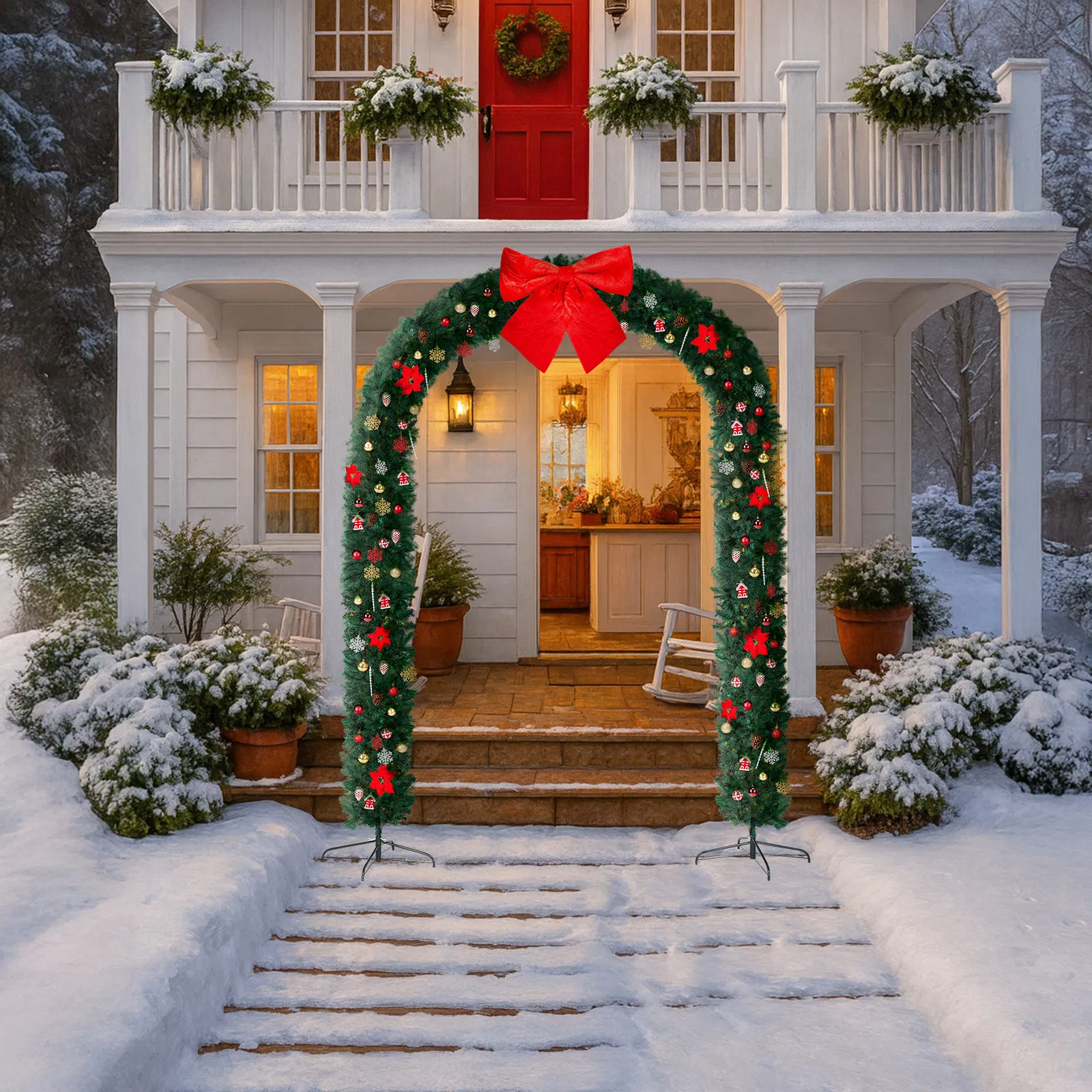Christmas Artificial Tree Archway Decoration, Realistic PVC Holiday Tree Arch Frame for Outdoor Indoor… image 10