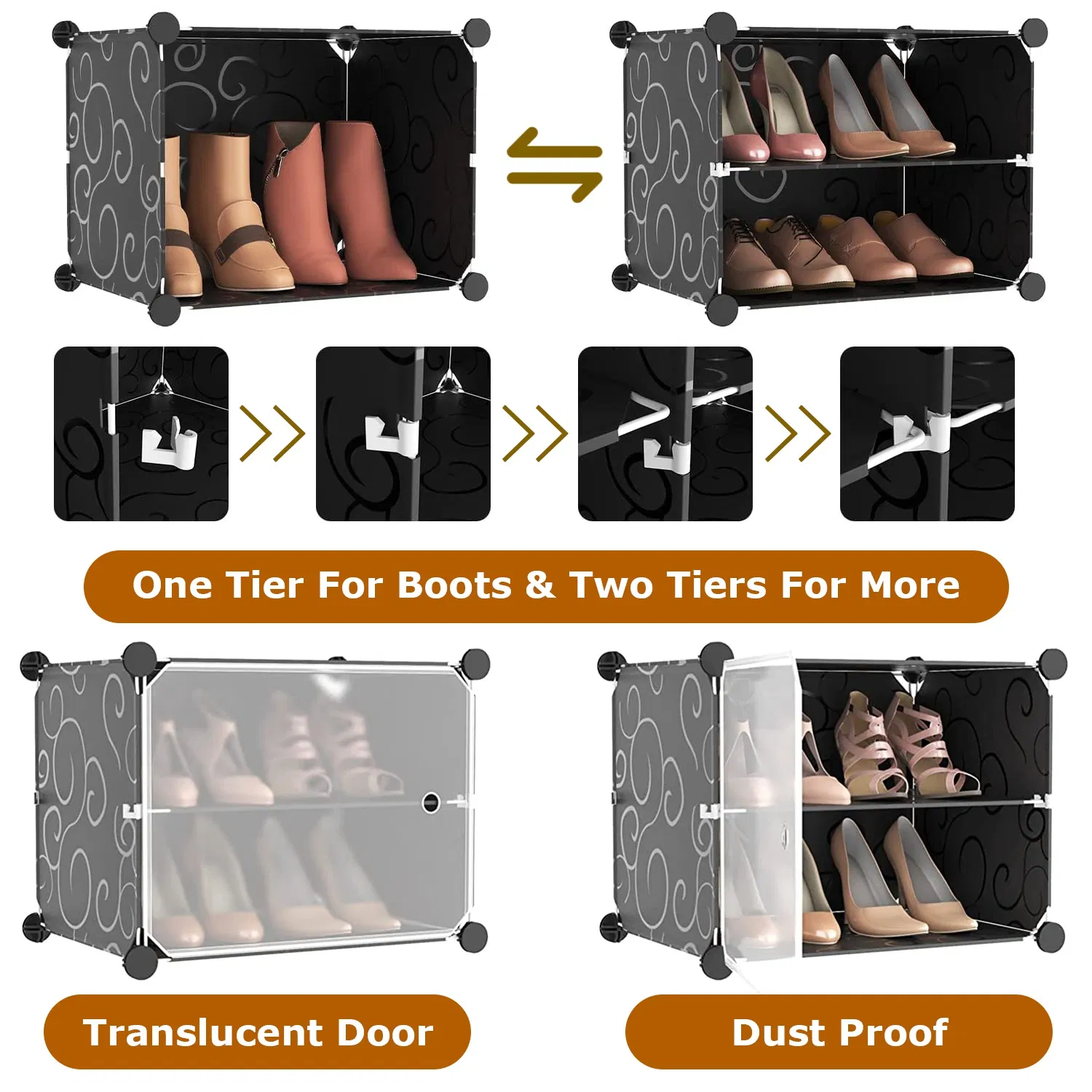 8-Tier Shoe Rack Organizer, picture 4 of 5