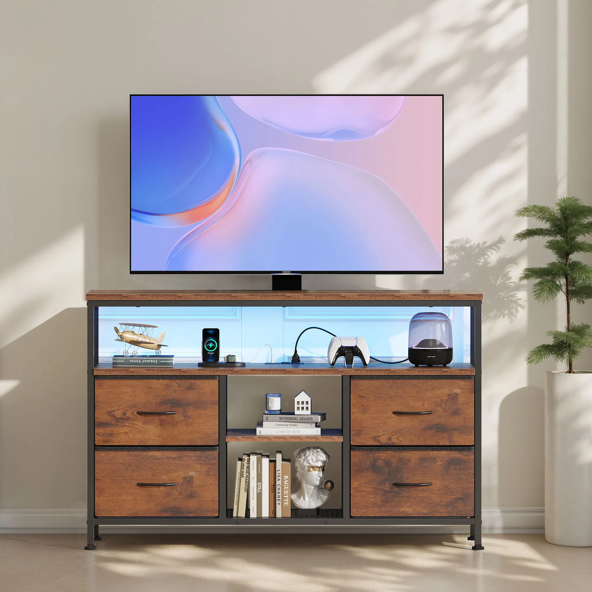 TV Stand with Drawers