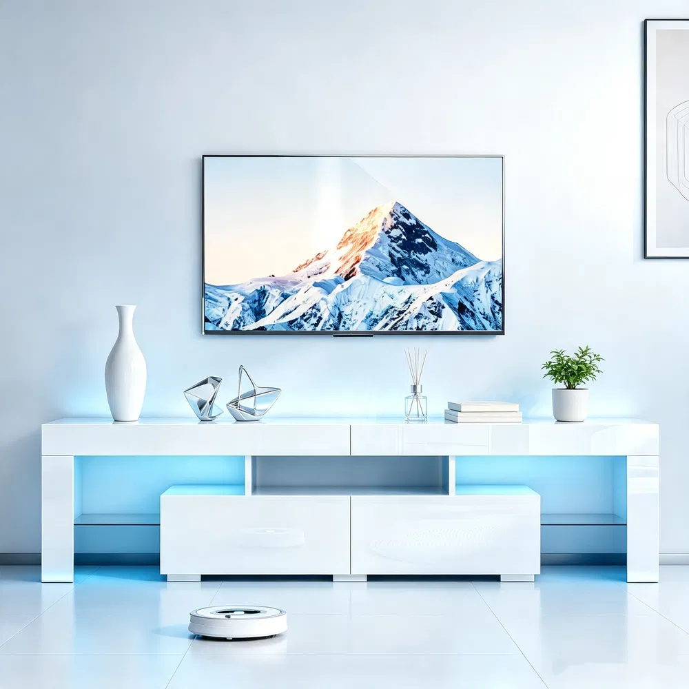 White High Gloss TV Stand, picture 5 of 5