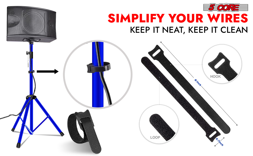 5 Core Speaker Stand Tripod Floor Heavy Duty Adjustable Up to 72 Inch DJ Studio Monitor Stands Pole Mount image 19