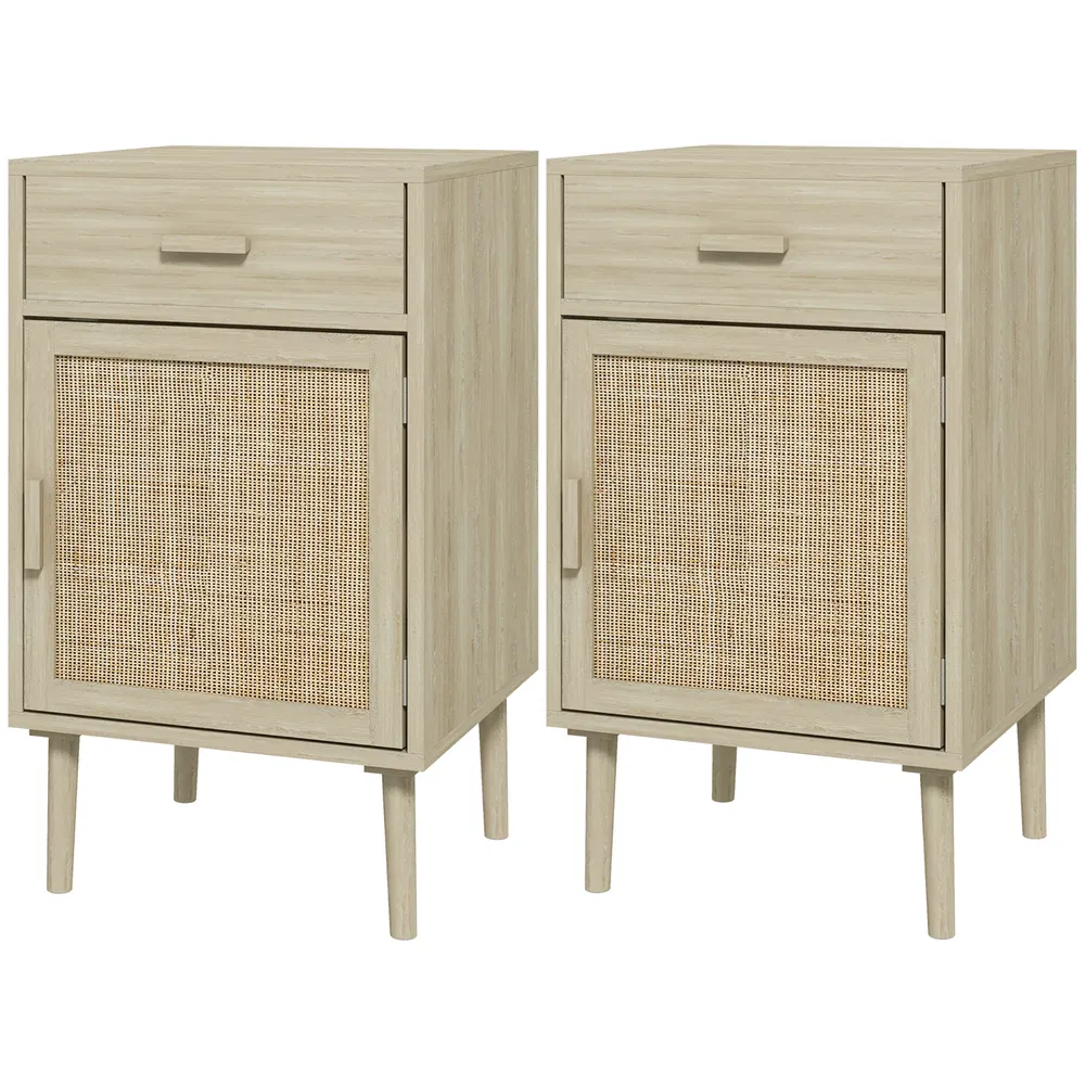 Rattan Nightstand Set of 2, picture 5 of 5