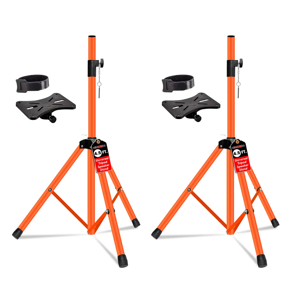 5 Core Speaker Stand Pair Adjustable 31 to 54" PA DJ Tripod Stands Heavy Duty w 35mm Add 132 Lbs image 18