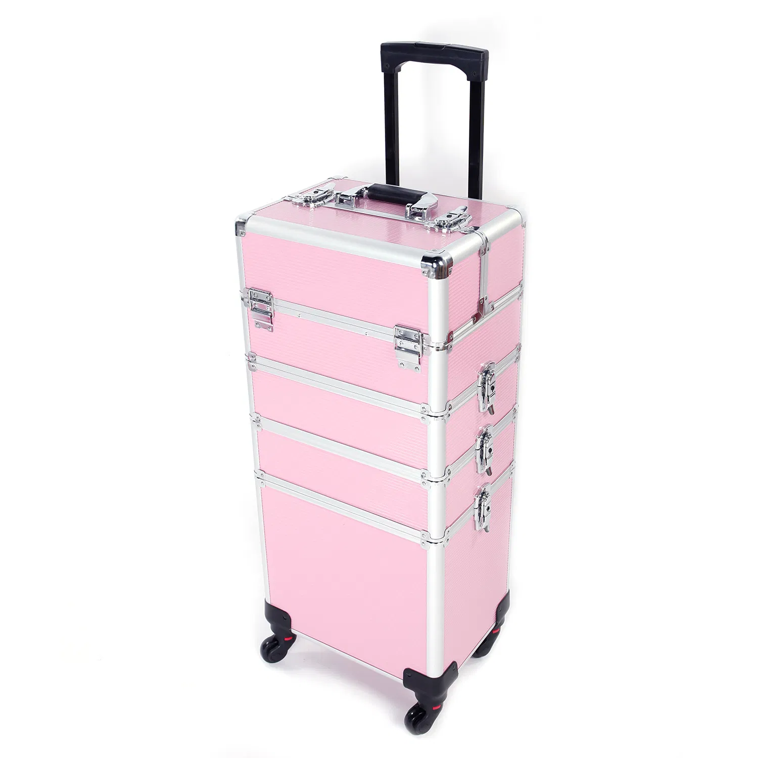 4 in 1 Aluminum Cosmetic Makeup Case Tattoo Box Pink image 17