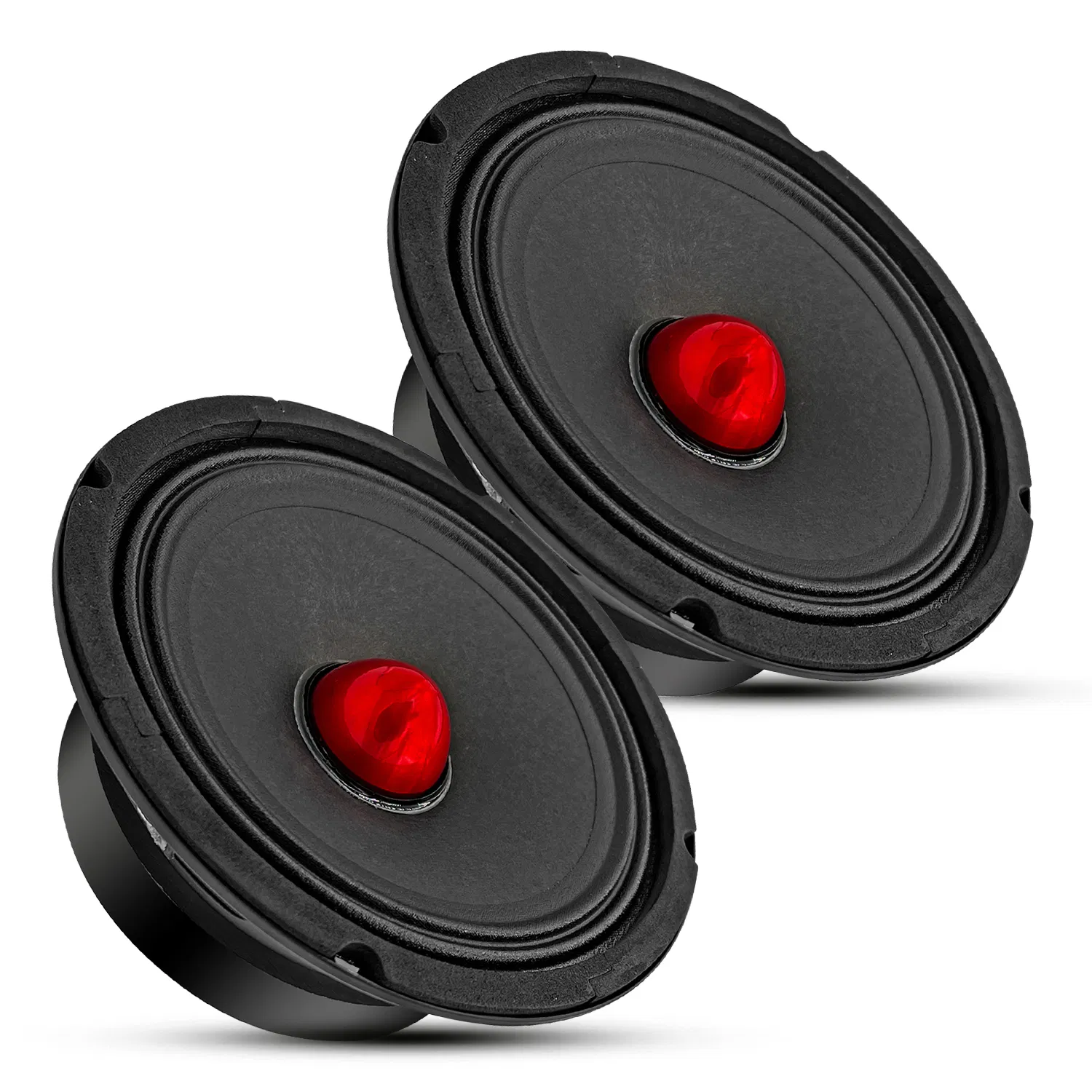5Core 6.5 Inch 2Pcs Midrange Door Speaker 360W Subwoofer w Aluminum Bullet 4Ω/8Ω Sub Woofer
