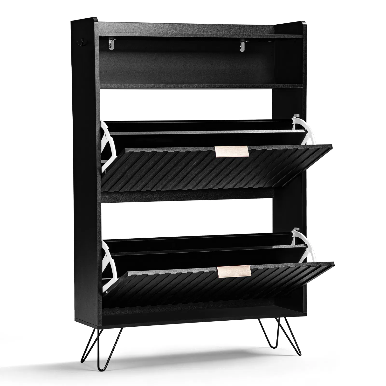 Shoe Cabinet with Flip-Up Lids, picture 3 of 5