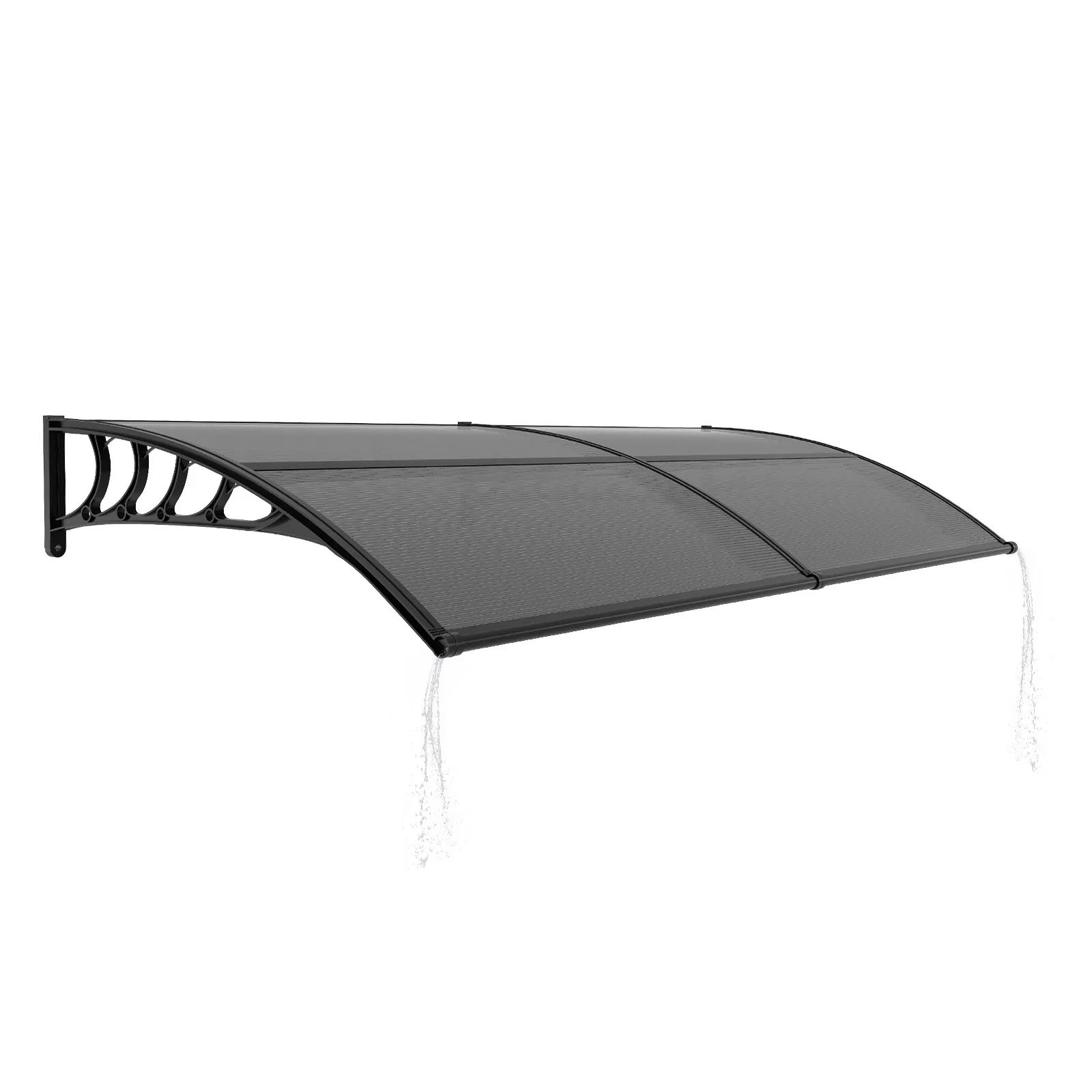 Awning for Door Entrance with Drainage Sink, 40x80 Inch Window Canopy Exterior, UV Rain Snow Protection… image 2