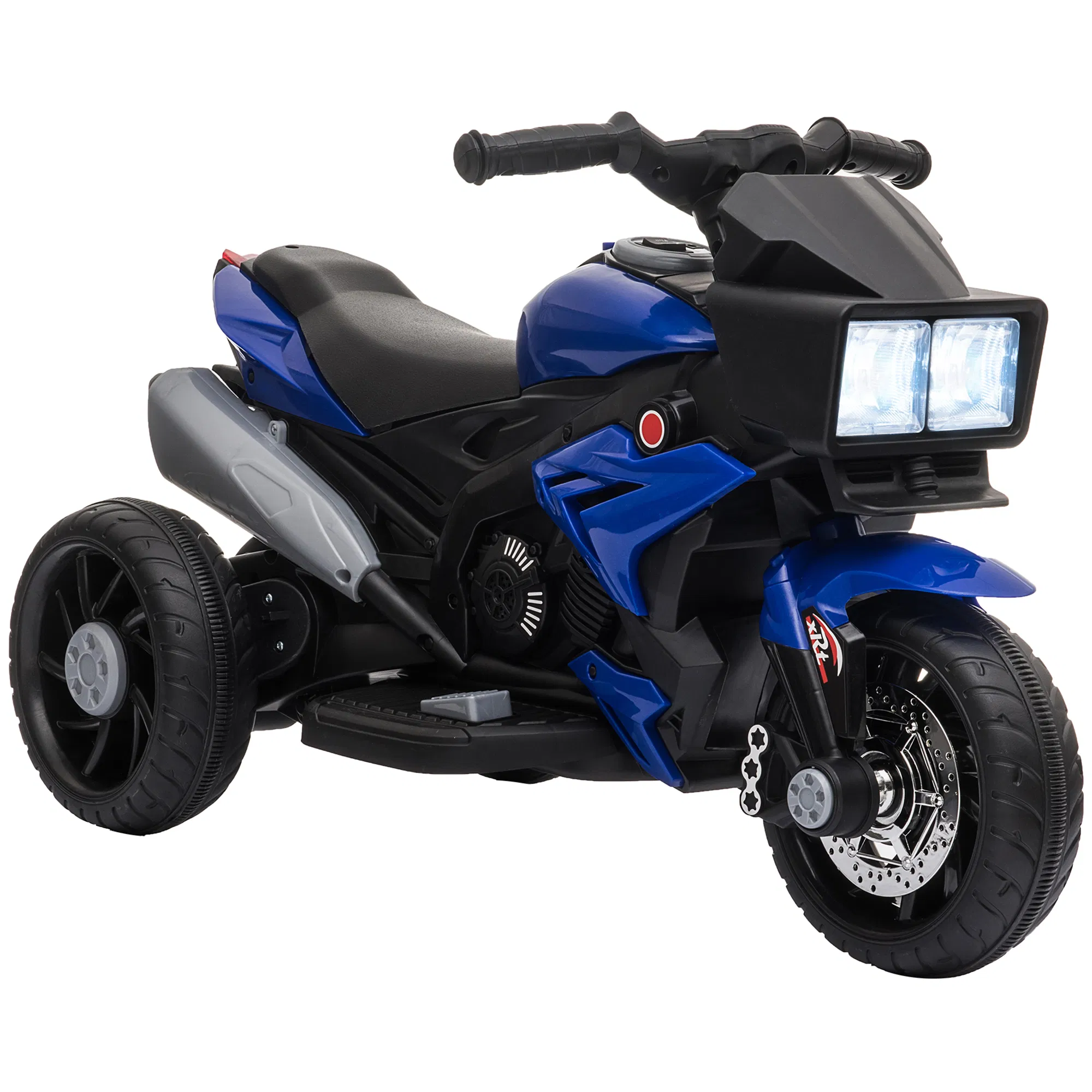 Kids Electric Pedal Motorcycle Ride-On Toy 6V Battery Powered w/ Music Horn Headlights Motorbike for Girls Boy Blue