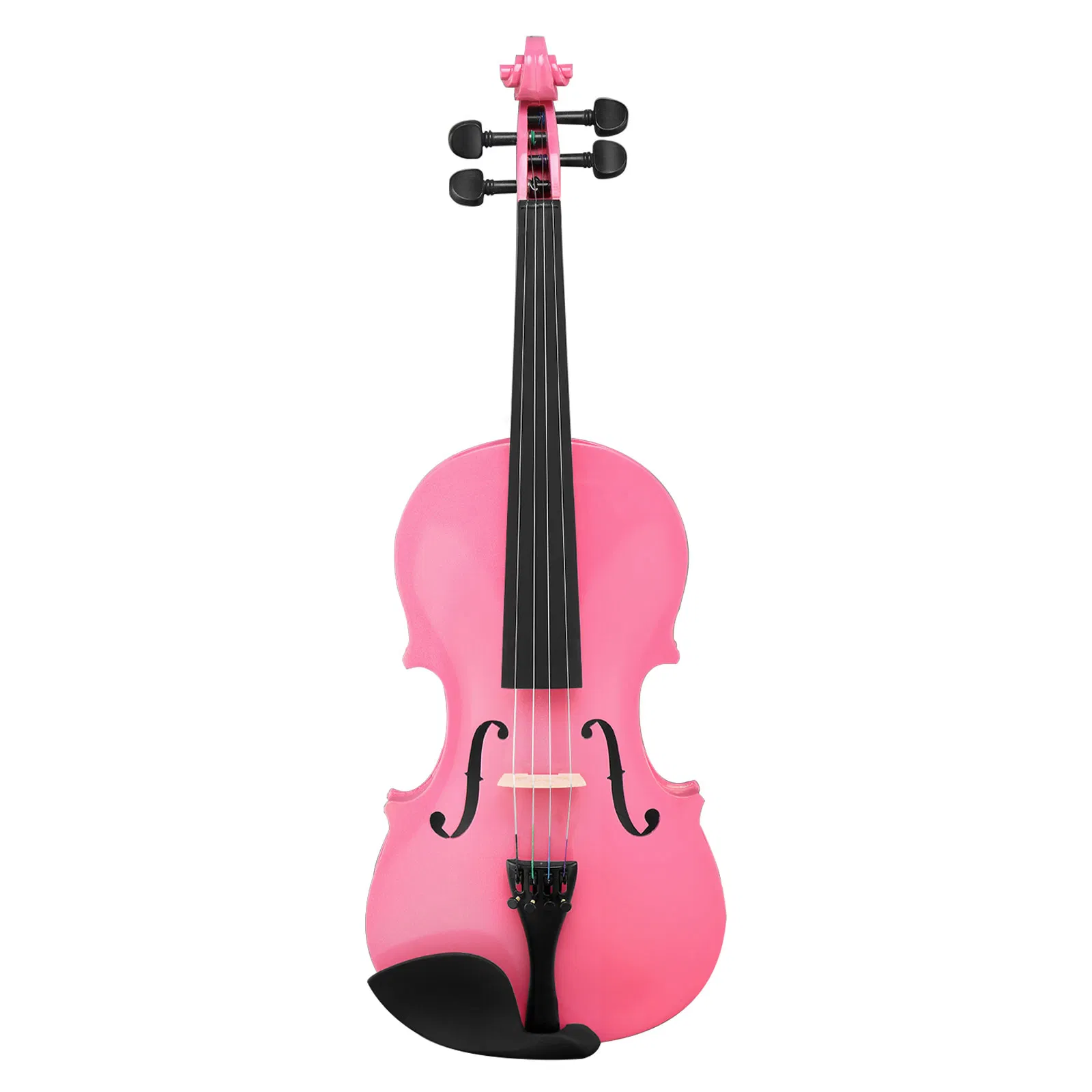 New 1/2 Acoustic Violin Case Bow Rosin Pink