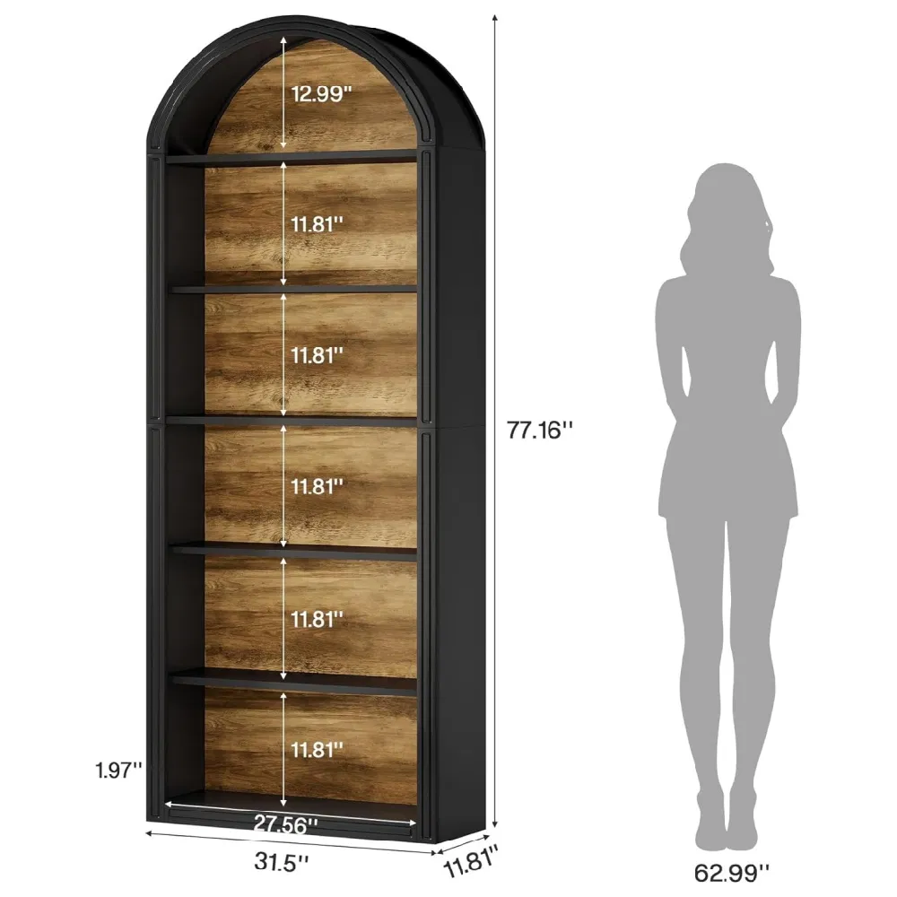 8-Tier Arched Bookshelf, picture 3 of 5