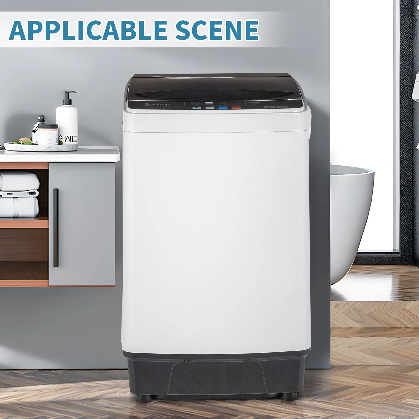 Full-automatic Washing Machine Top Load Portable Compact Laundry β photo 5