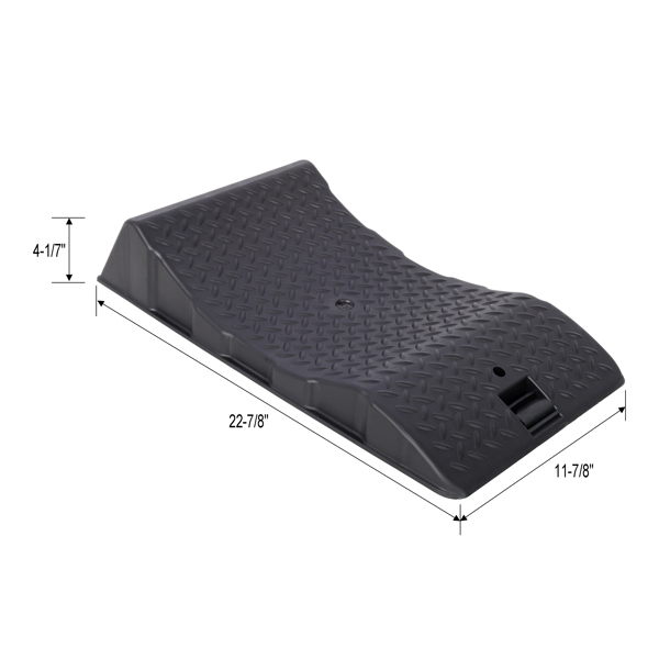 4PACK Tire Saver Ramps,Car Tire Wheel Ramps,Anti-Slip Hard Plastic Design,With Carry Bag,Black -25