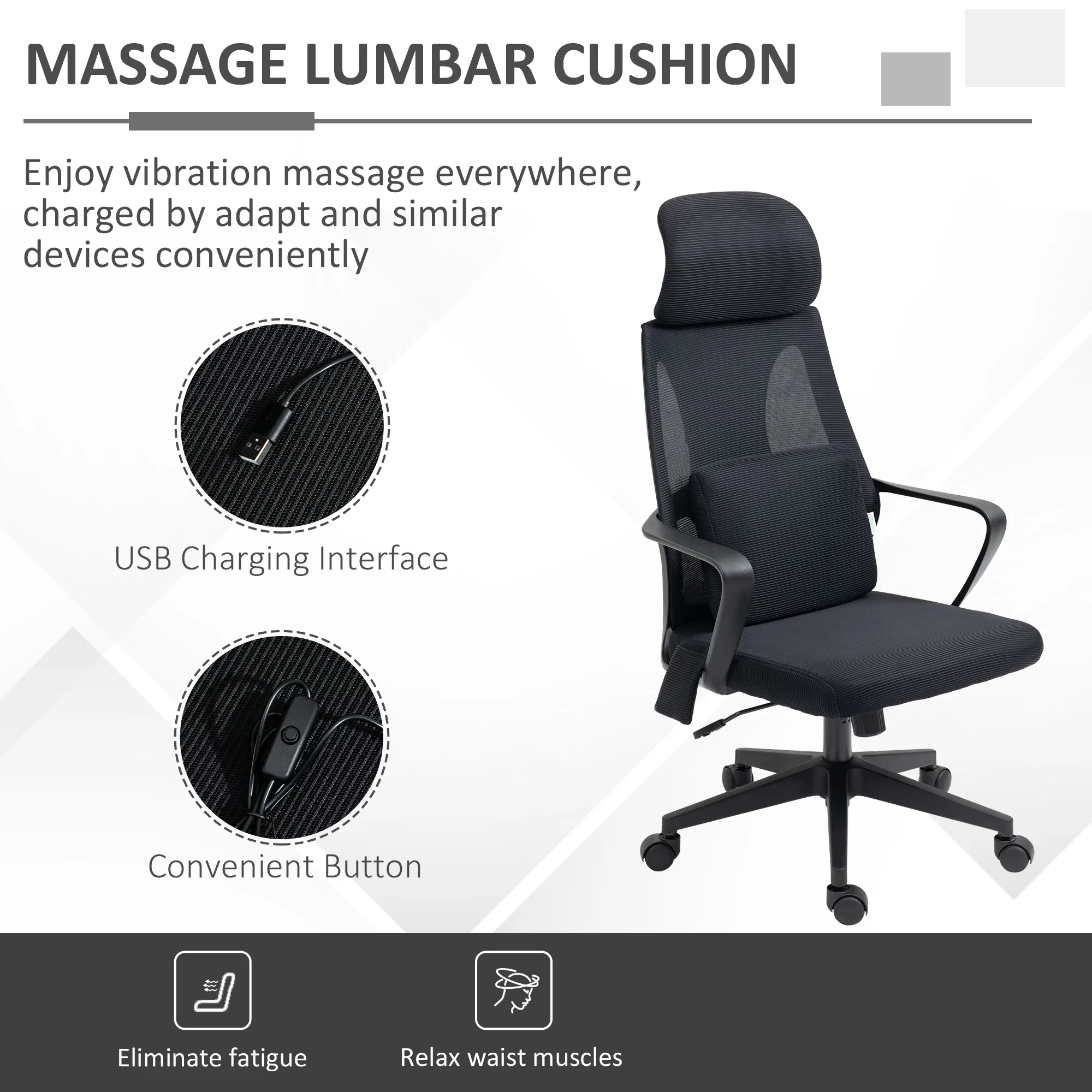 Office Chair High Back — Ergonomic Mesh Computer Chair Executive — photo 6