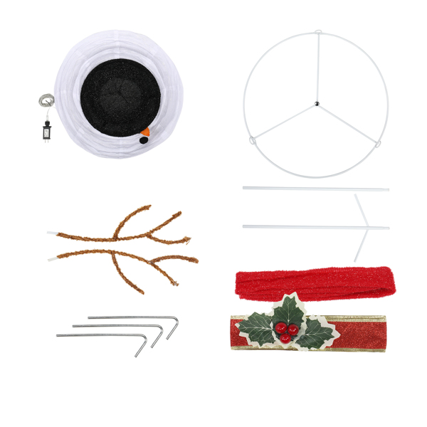 [Replace 62175283]60*60*120cm 30.00V 3.60W  Snowman Snow Fleece Garden Snowman Decoration White-33