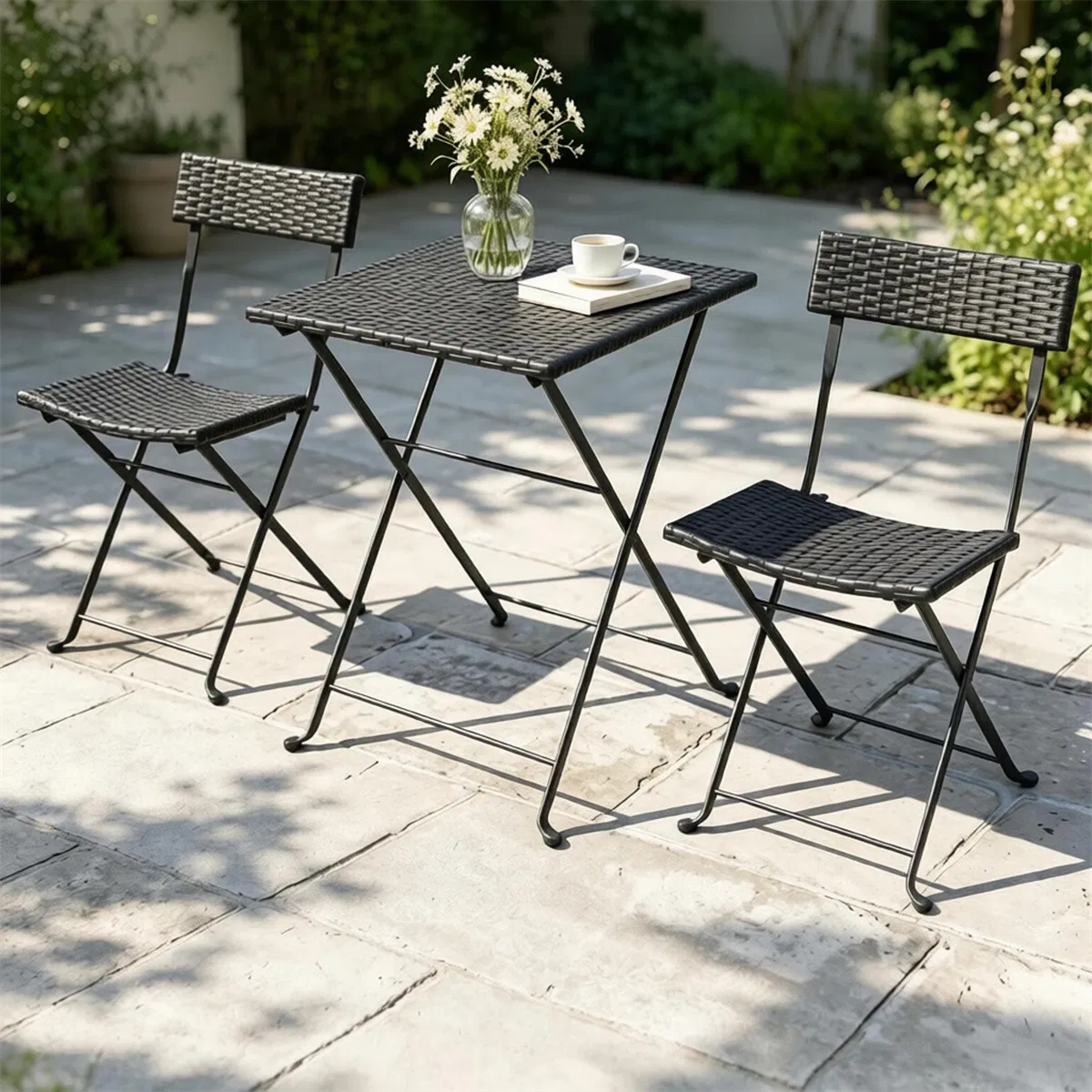 3 Piece Folding Bistro Set, picture 2 of 5