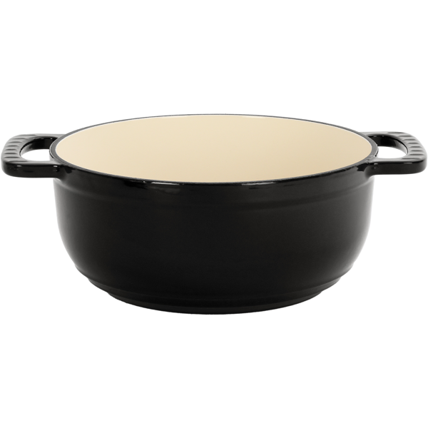 6QT Cast Iron Dutch Oven with Lid – Black Enamel Cooking Pot for Stovetop, Oven, Camping – Includes 2 Silicone Heat-Resistant Gloves-23