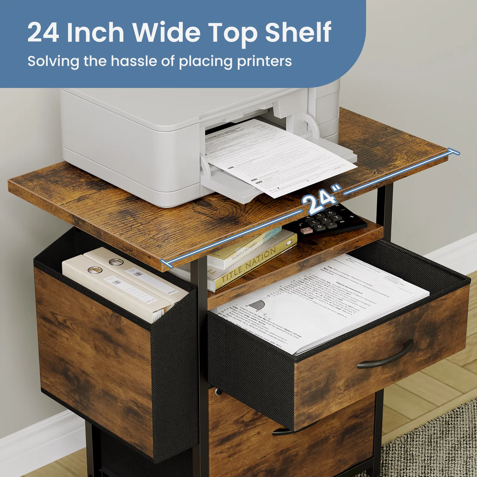 Filing Cabinet with Drawers, picture 2 of 6