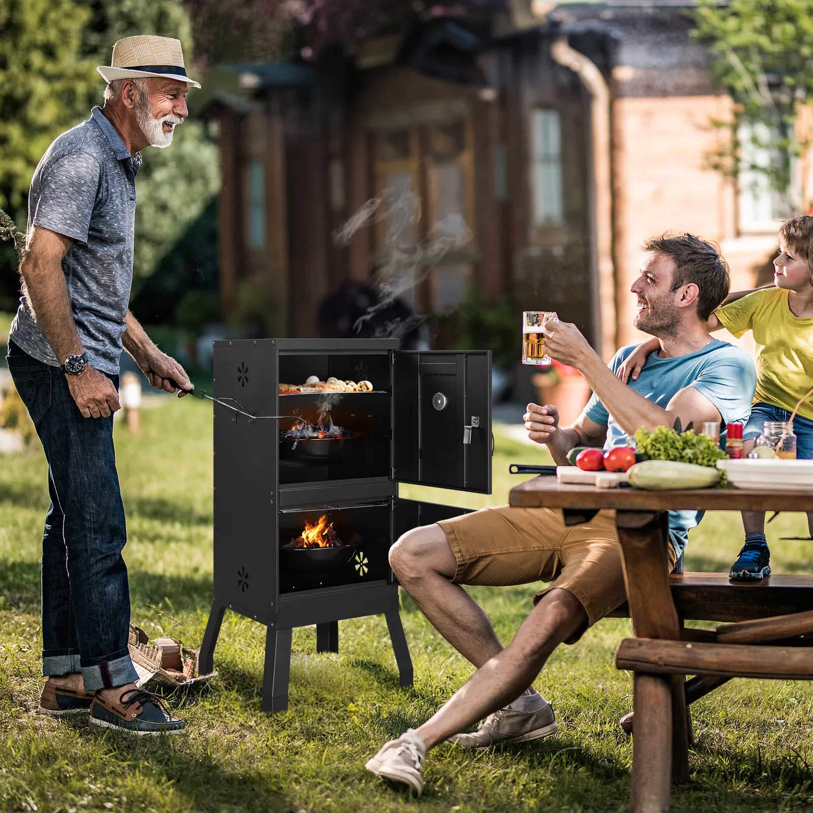 Outdoor Smoker with Double Doors β photo 3