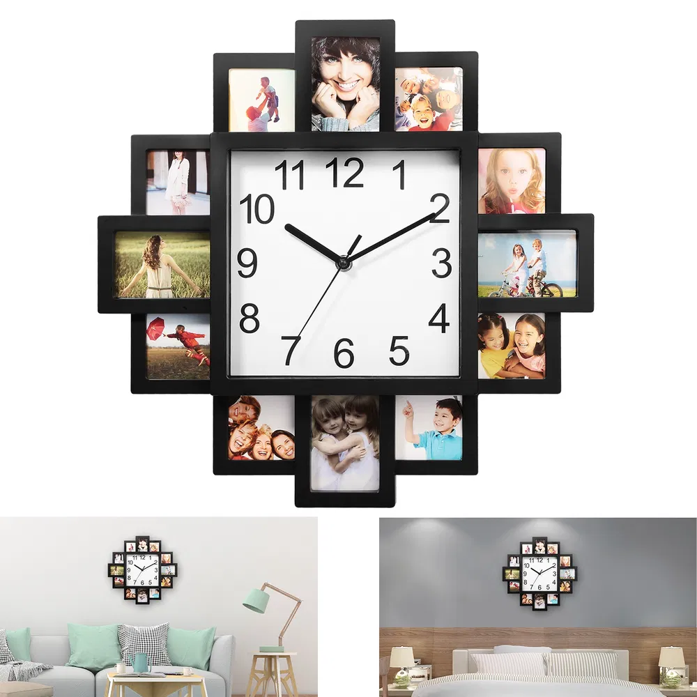 Photo Frame Collage Wall Clock, picture 3 of 3