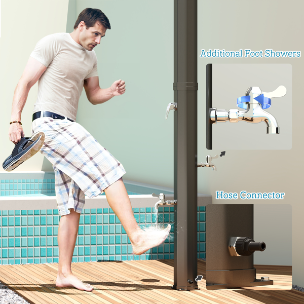 Solar heated shower-15