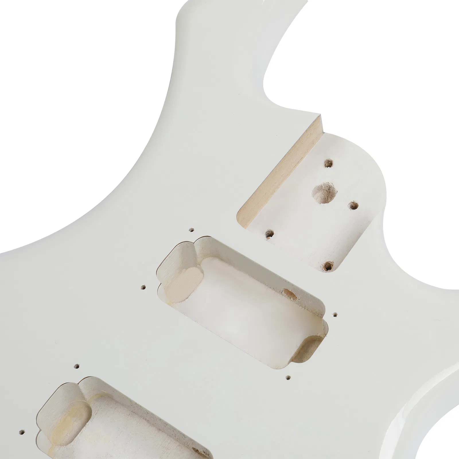 DIY 6 String Flame Shaped Style HSH Electric Guitar Kits with Mahogany Body, Maple Neck and Accessories… image 4