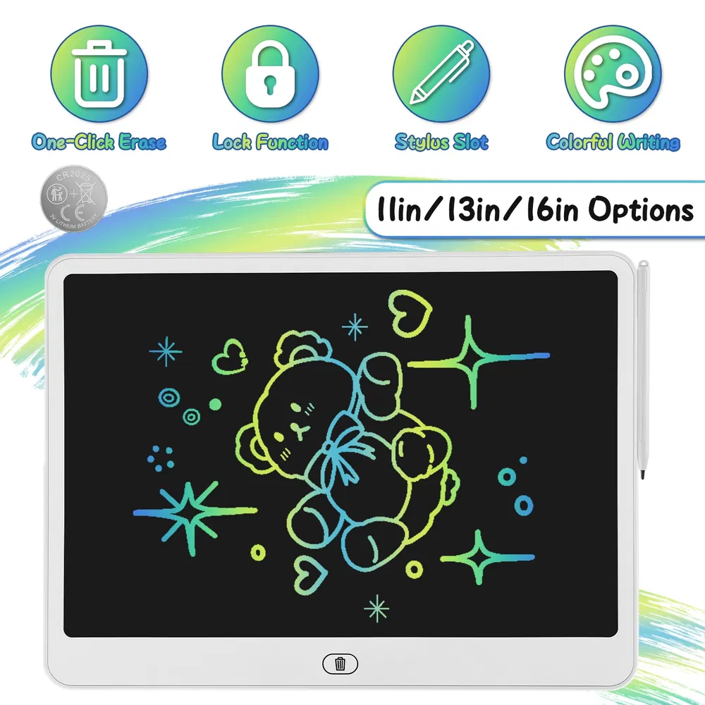 LCD Writing Tablet for Kids, Reusable Doodle Board image 16