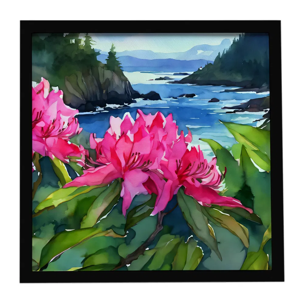 Framed Metal Print, Washington Coast Rhododendrons, picture 4 of 4