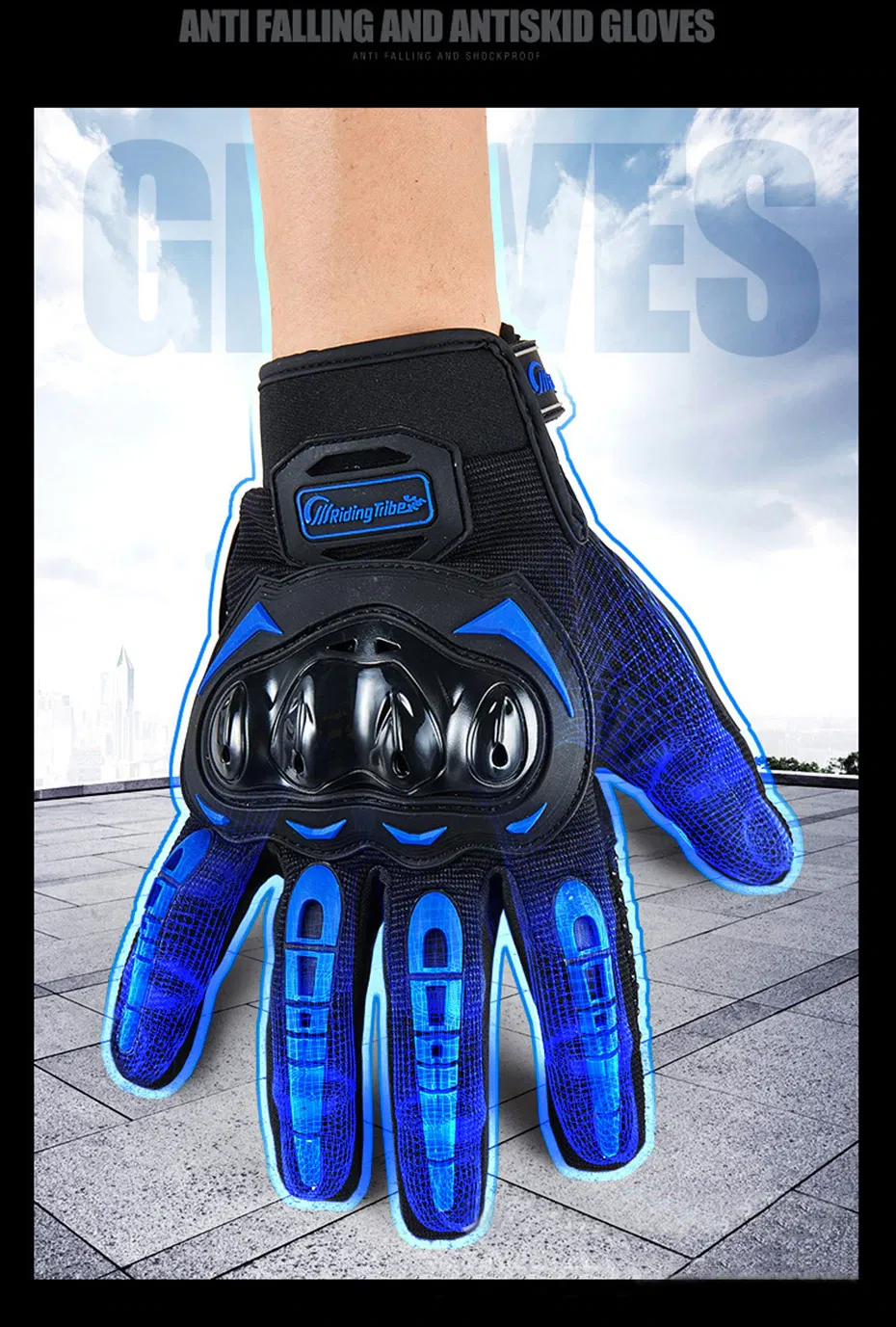Racing Motorcycle Motorbike Motocross Riding Dirt Bike Full Finger Sports Gloves image 5