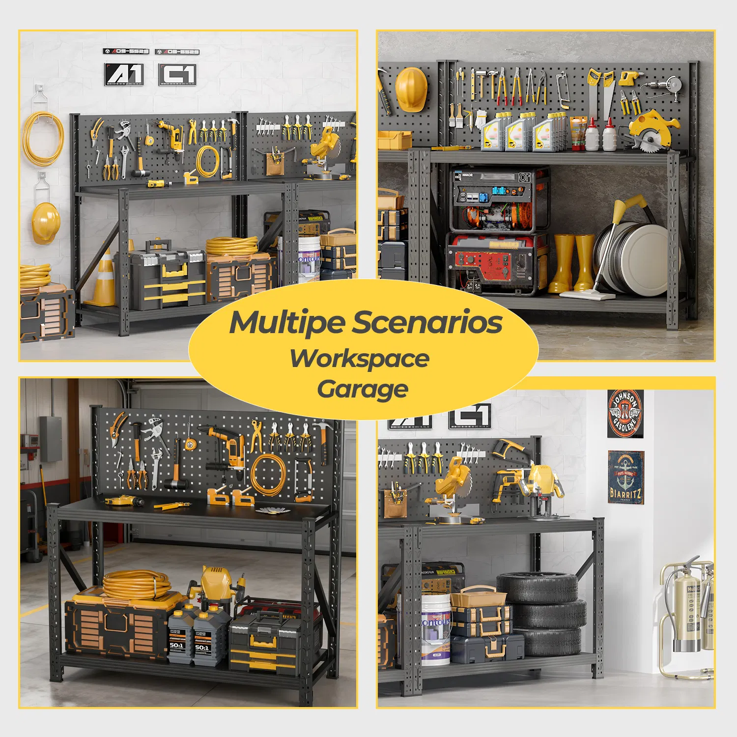 Temu Only Supports Self Pickup Work Bench with Pegboard β photo 4