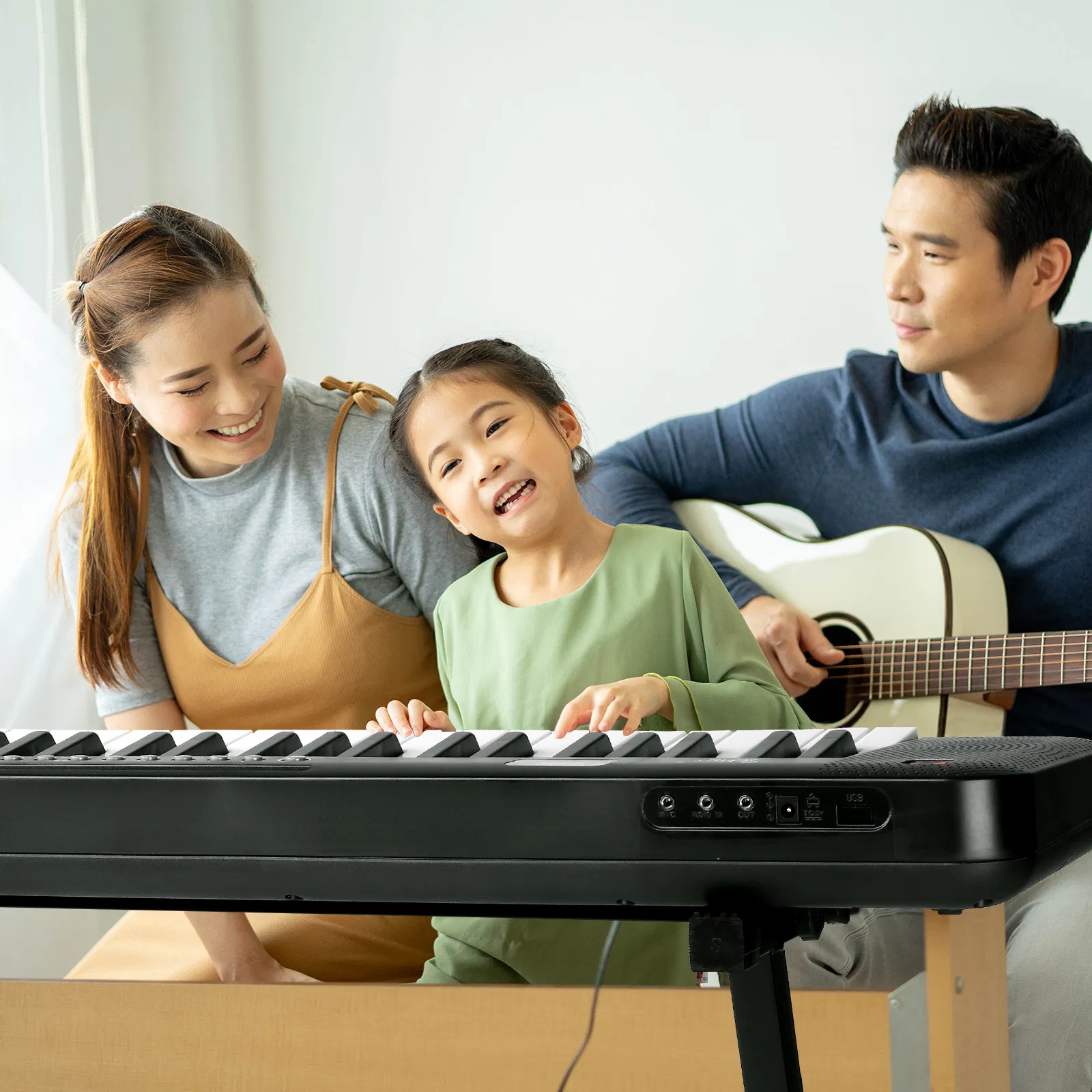 [Do Not Sell on Amazon] GEP-109 61 Key Lighting Keyboard with Piano Stand, Piano Bench, Built In… image 9
