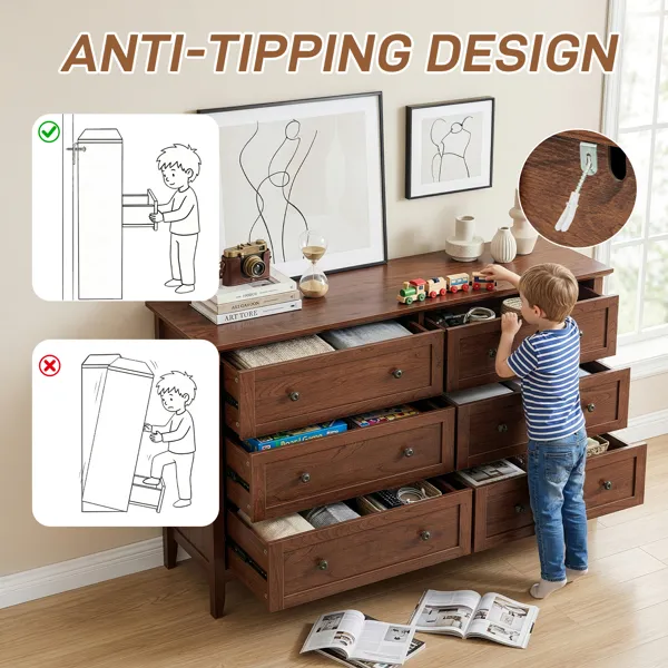 Six-Drawer Dresser, picture 4 of 5