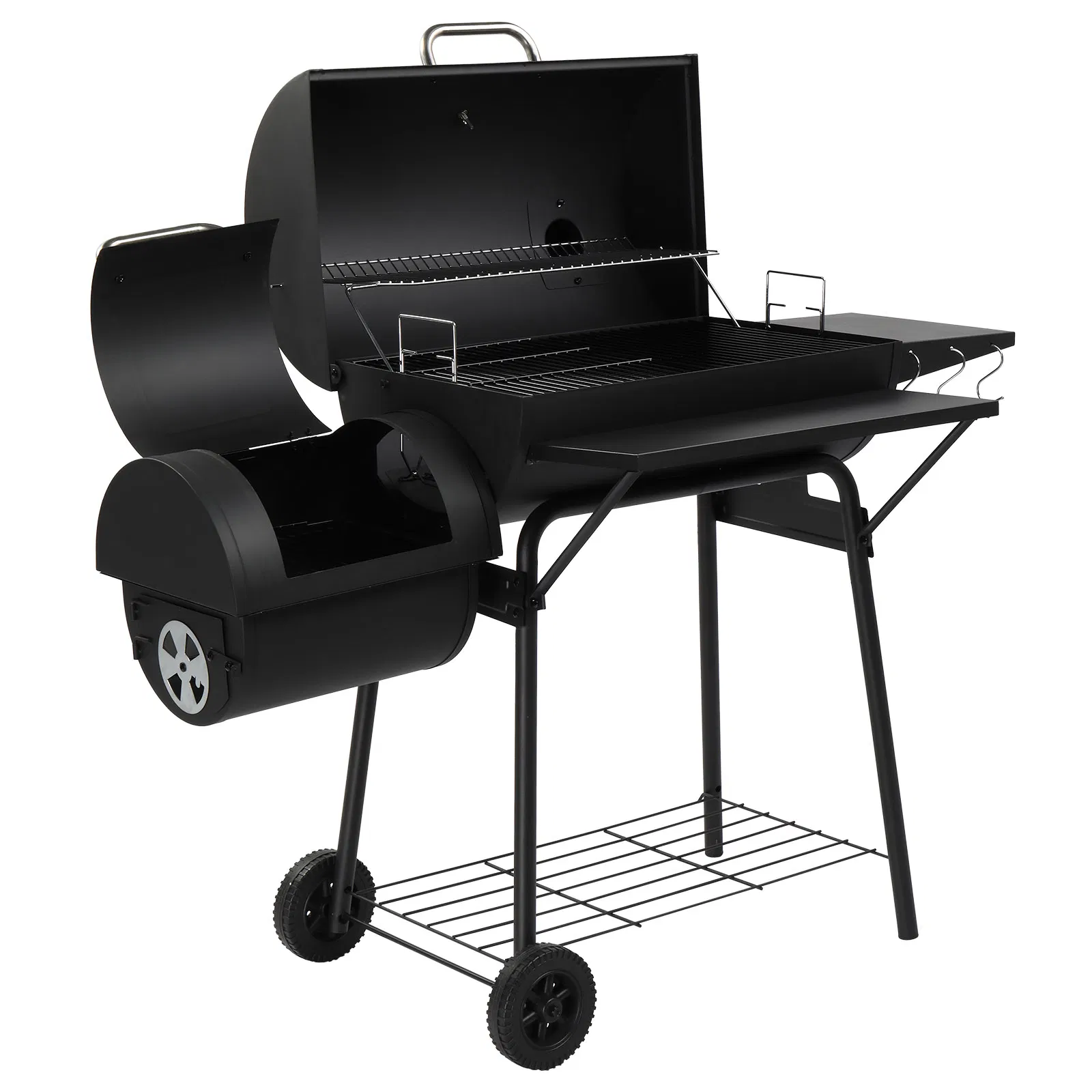 Barrel Charcoal Grill with Offset Smoker & Warming Rack, Outdoor BBQ Grill with 557 Sq. In. Grilling… image 4