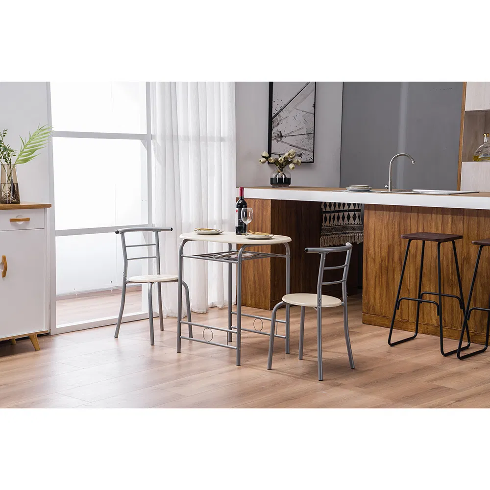 PVC Breakfast Table (One Table and Two Chairs) Natural image 18
