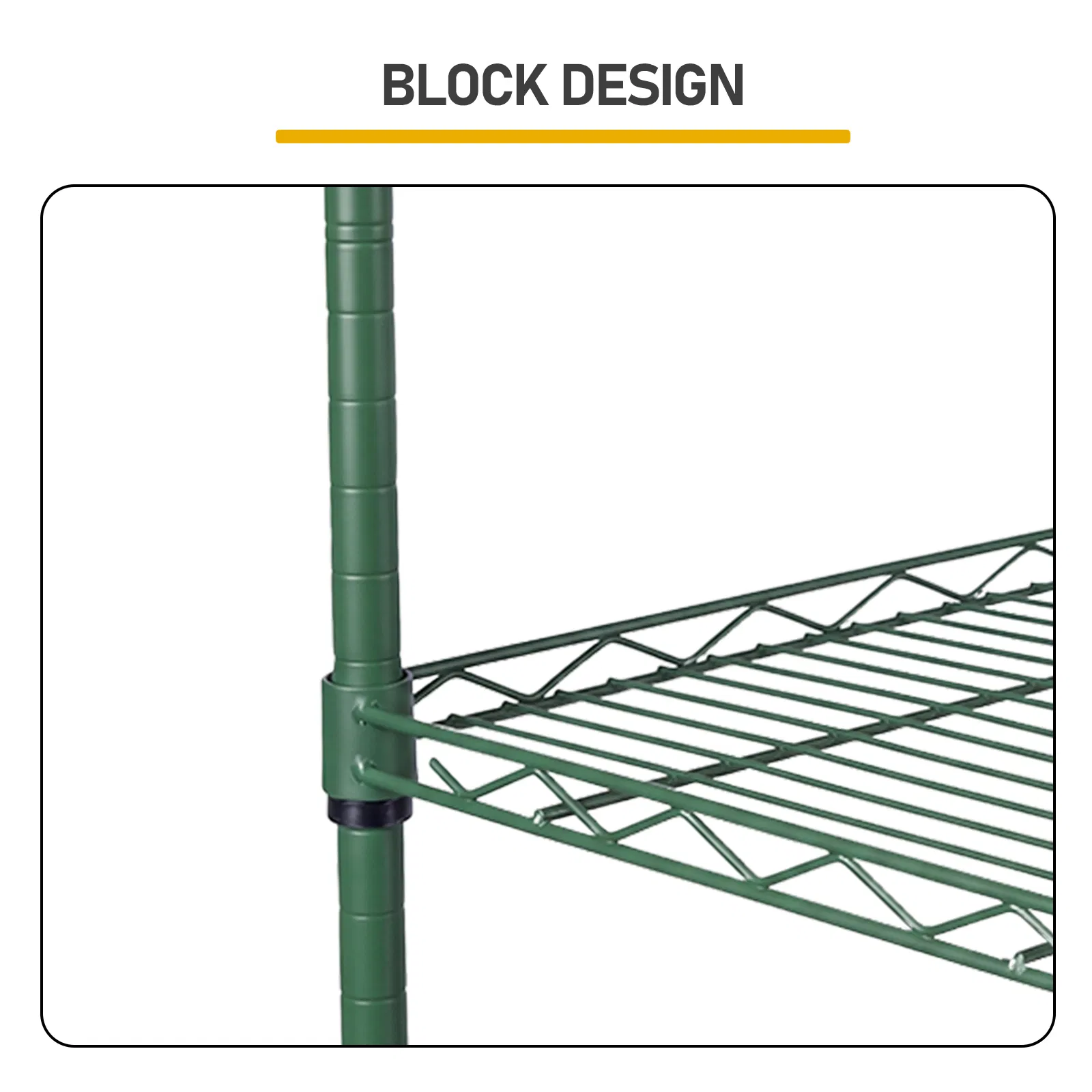 5-Layer Adjustable Display Rack Iron Household Shelf with Adjustable Feet 29.13*13.39*59.06in Forest… image 6