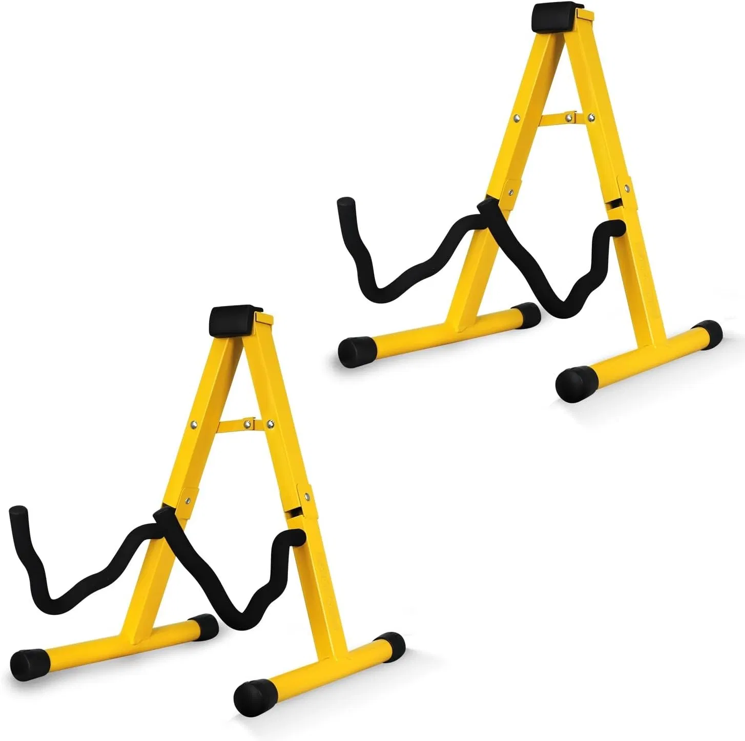 5 Core Guitar Stand 2PC A Frame w Soft Foam Arm Non Slip Rubber for Acoustic Electric Bass